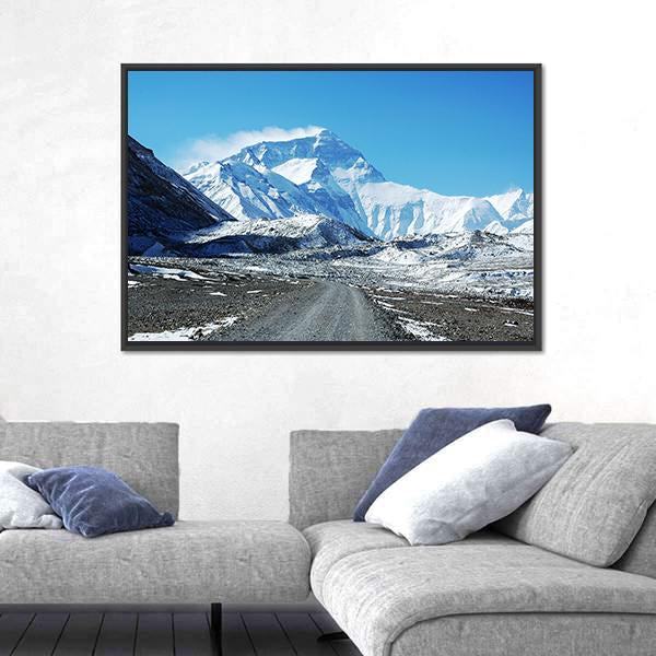 Mount Everest North Col Canvas Wall Art-3 Horizontal-Gallery Wrap-25" x 16"-Tiaracle