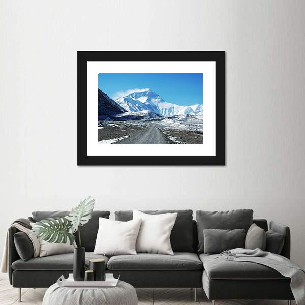 Mount Everest North Col Canvas Wall Art-3 Horizontal-Gallery Wrap-25" x 16"-Tiaracle