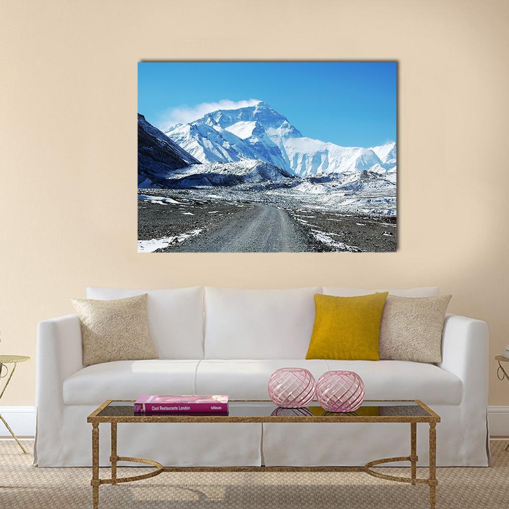 Mount Everest North Col Canvas Wall Art-1 Piece-Gallery Wrap-48" x 32"-Tiaracle