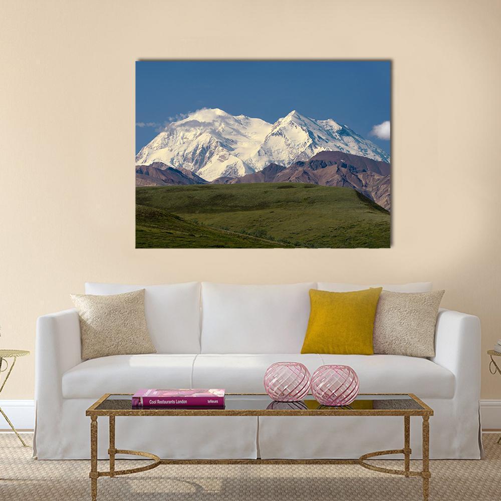 Mount Mckinley Canvas Wall Art-1 Piece-Gallery Wrap-48" x 32"-Tiaracle