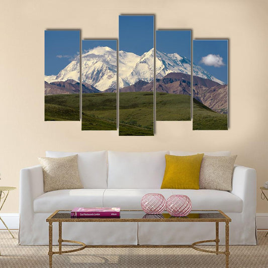 Mount Mckinley Canvas Wall Art-5 Pop-Gallery Wrap-47" x 32"-Tiaracle