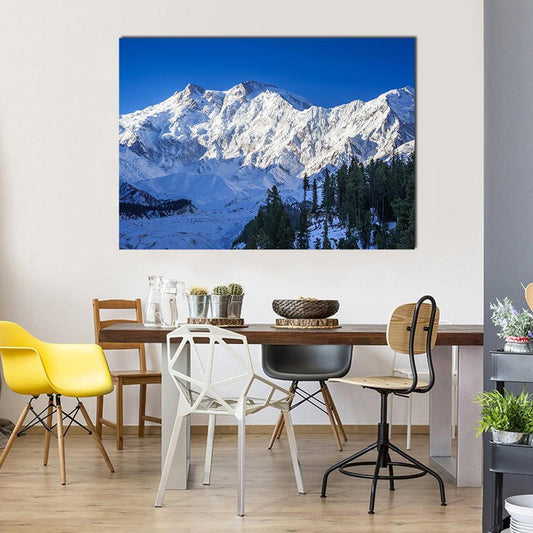 Mountain Peak Pakistan Canvas Wall Art-1 Piece-Gallery Wrap-48" x 32"-Tiaracle