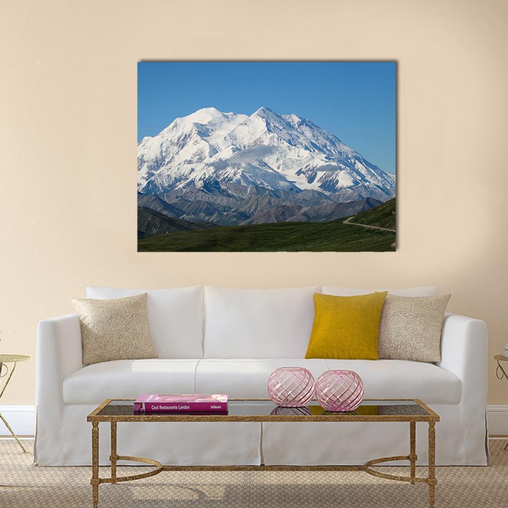 Mt McKinley Canvas Wall Art-1 Piece-Gallery Wrap-48" x 32"-Tiaracle