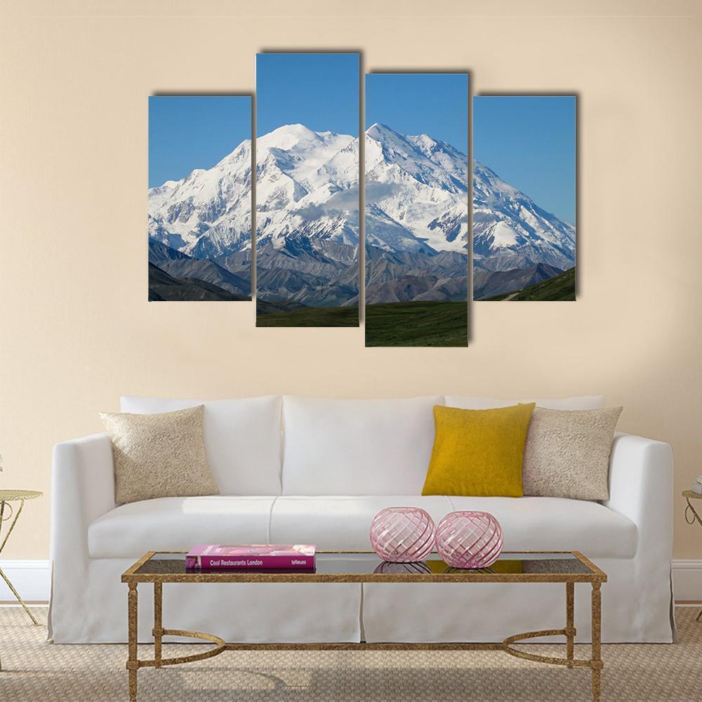 Mt McKinley Canvas Wall Art-4 Pop-Gallery Wrap-50" x 32"-Tiaracle