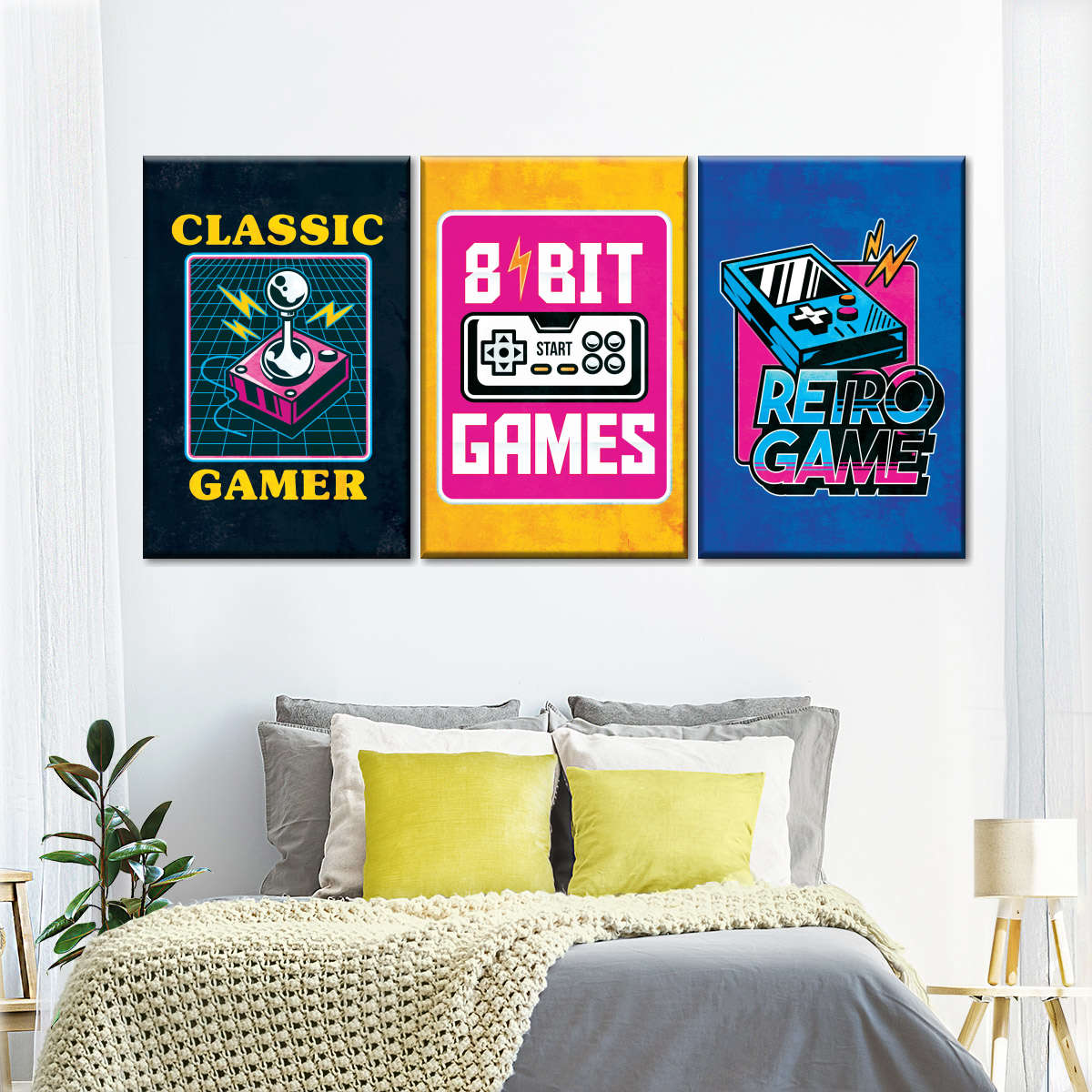 ریٹرو گیم پوسٹرز وال آرٹ