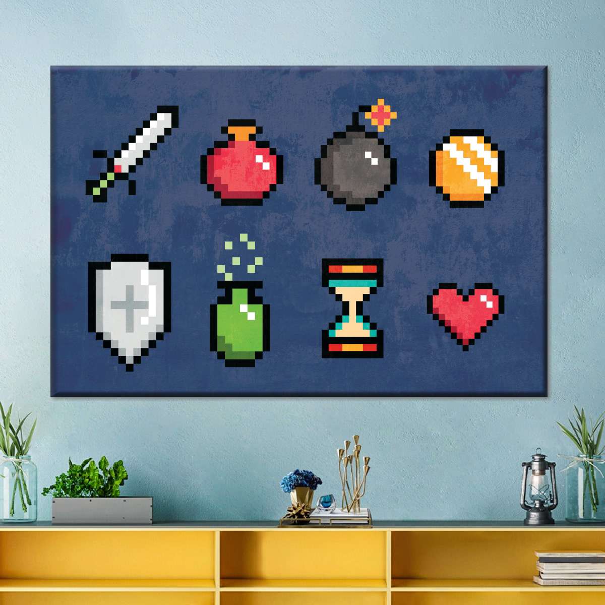 Minecraft -Ikonen Wandkunst