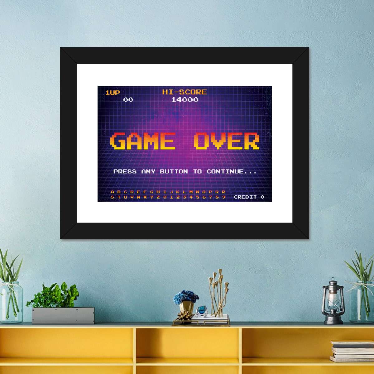 Spiel über Bildschirmwandkunst