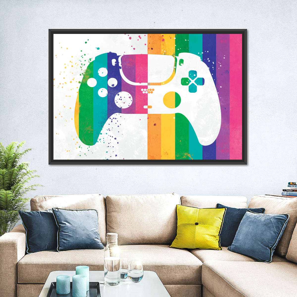 رینبو اسپلٹر کنٹرولر وال آرٹ