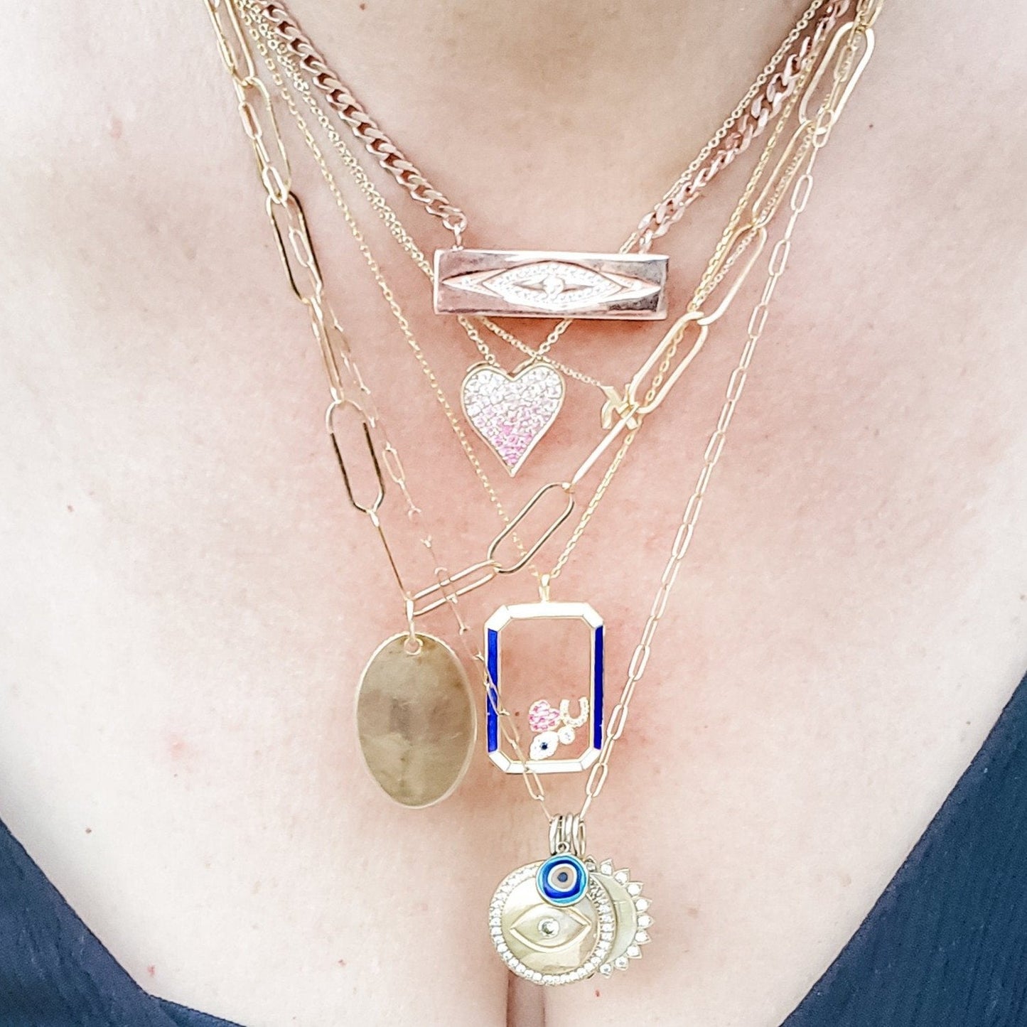 Ovaler Scheibenanhänger