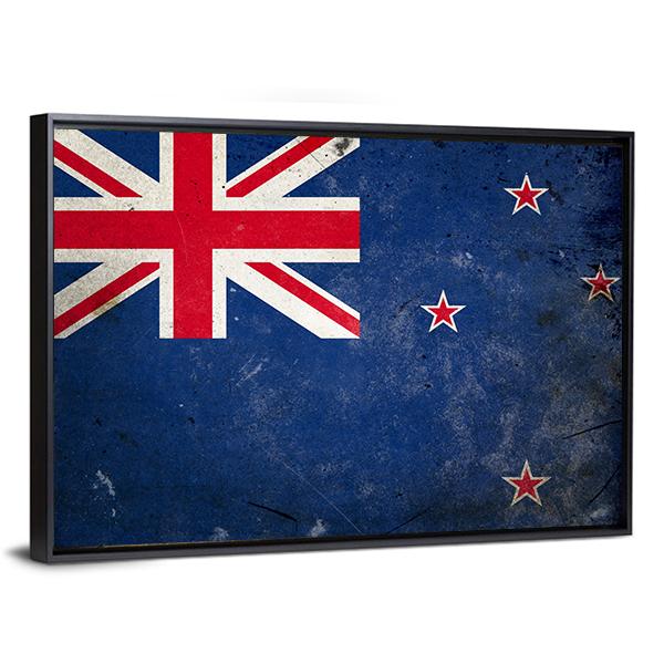 New Zealand Flag Canvas Wall Art-3 Horizontal-Gallery Wrap-25" x 16"-Tiaracle