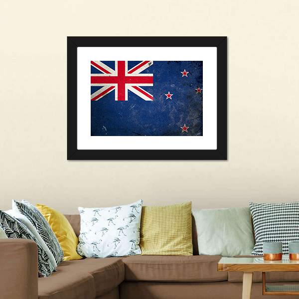 New Zealand Flag Canvas Wall Art-3 Horizontal-Gallery Wrap-25" x 16"-Tiaracle