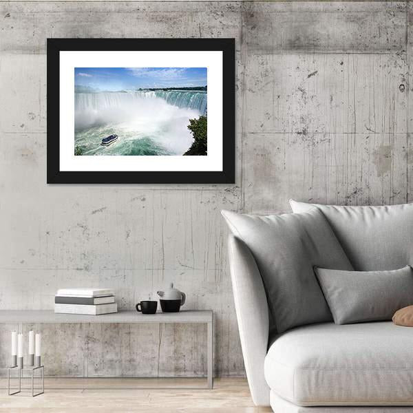 Niagara Falls From The Canadian Side Canvas Wall Art-3 Horizontal-Gallery Wrap-25" x 16"-Tiaracle