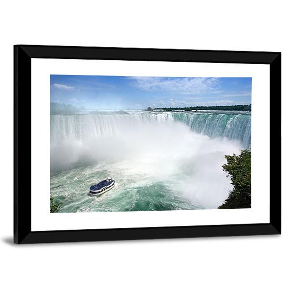 Niagara Falls From The Canadian Side Canvas Wall Art-3 Horizontal-Gallery Wrap-25" x 16"-Tiaracle