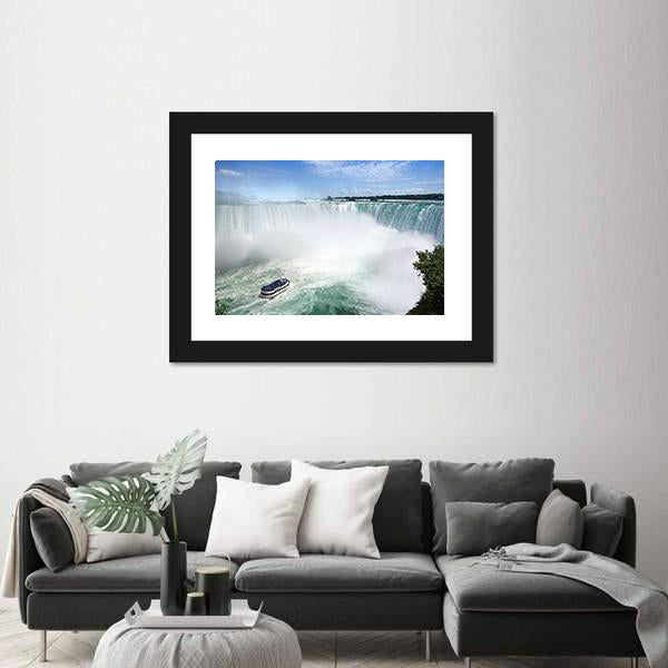 Niagara Falls From The Canadian Side Canvas Wall Art-3 Horizontal-Gallery Wrap-25" x 16"-Tiaracle