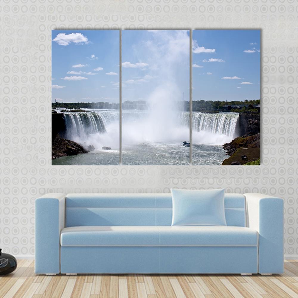 Niagara Falls Horseshoe Fall Canvas Wall Art-3 Horizontal-Gallery Wrap-37" x 24"-Tiaracle