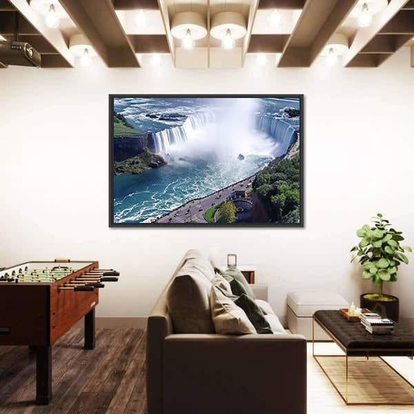 Niagara Falls In Ontario Canvas Wall Art-3 Horizontal-Gallery Wrap-25" x 16"-Tiaracle