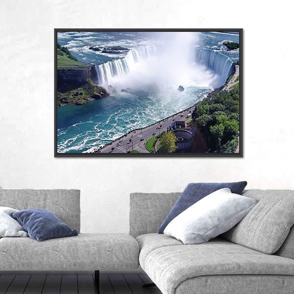 Niagara Falls In Ontario Canvas Wall Art-3 Horizontal-Gallery Wrap-25" x 16"-Tiaracle