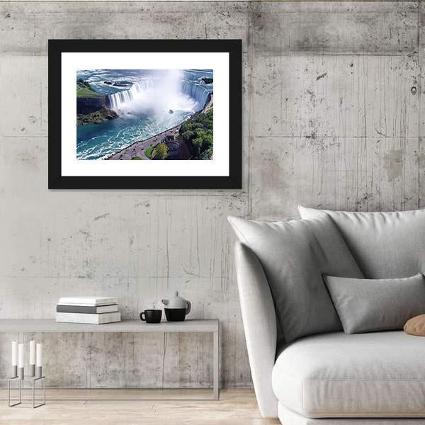 Niagara Falls In Ontario Canvas Wall Art-3 Horizontal-Gallery Wrap-25" x 16"-Tiaracle