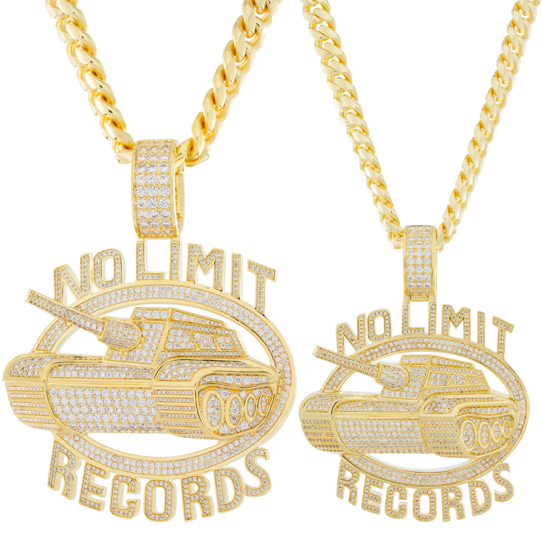No Limit Records x King Ice - Iced 98 Logo Necklace