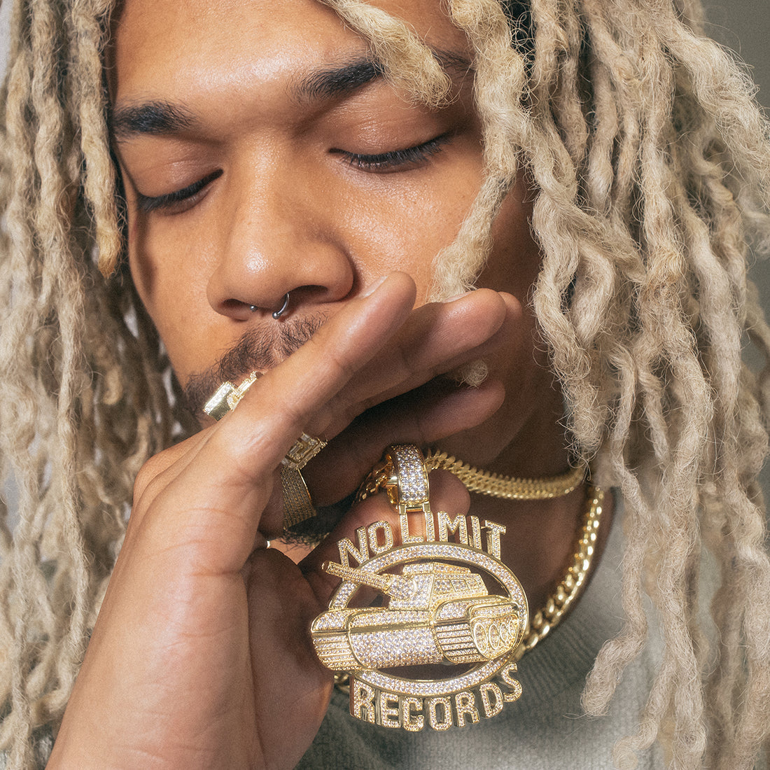 No Limit Records x King Ice - Iced 98 Logo Necklace