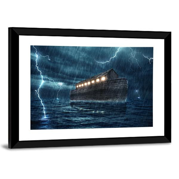 Noah's Ark Canvas Wall Art-3 Horizontal-Gallery Wrap-25" x 16"-Tiaracle