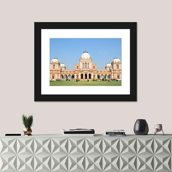 Noor Mahal Bahawalpur Canvas Wall Art-1 Piece-Framed Print-20" x 16"-Tiaracle