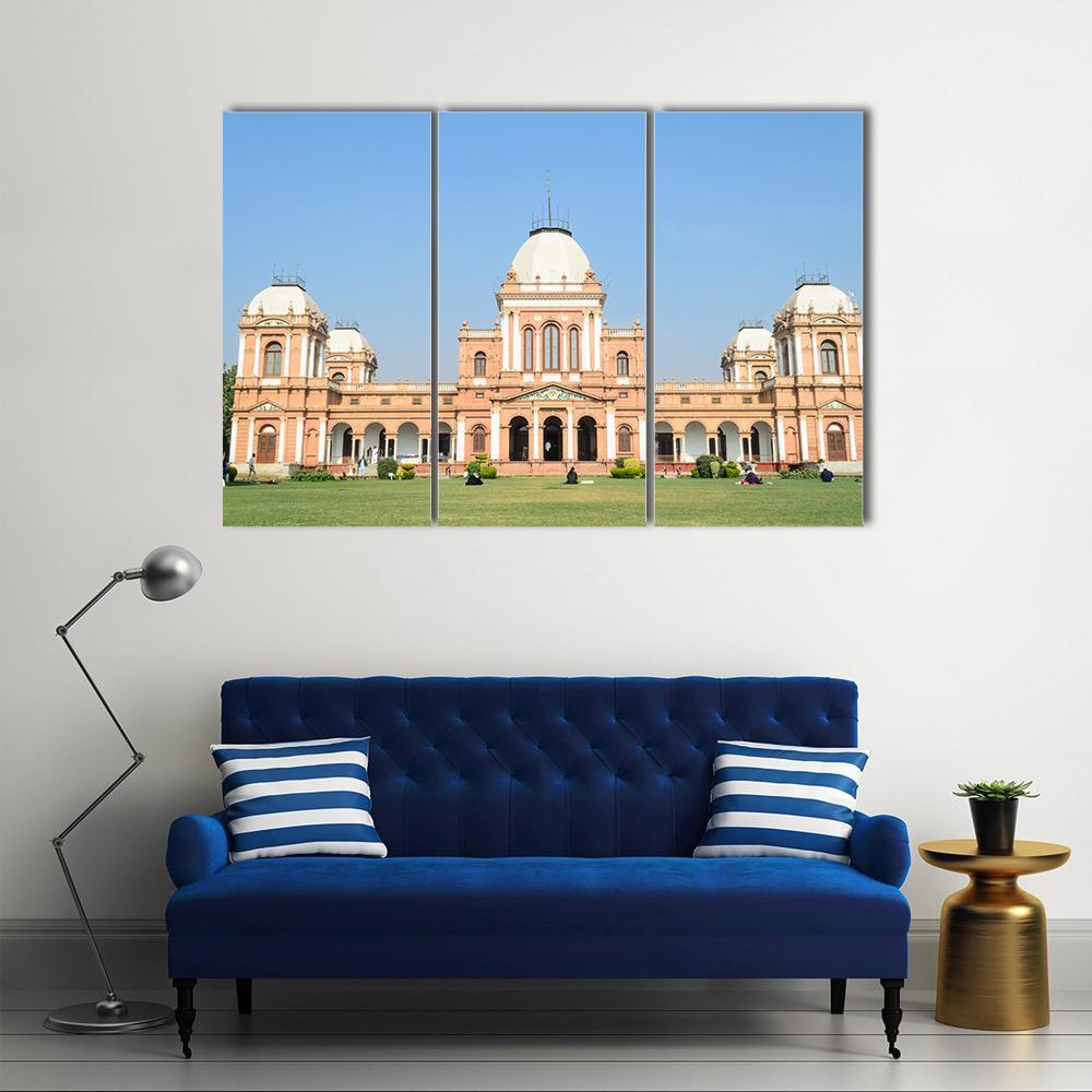 Noor Mahal Bahawalpur Canvas Wall Art-3 Horizontal-Gallery Wrap-37" x 24"-Tiaracle