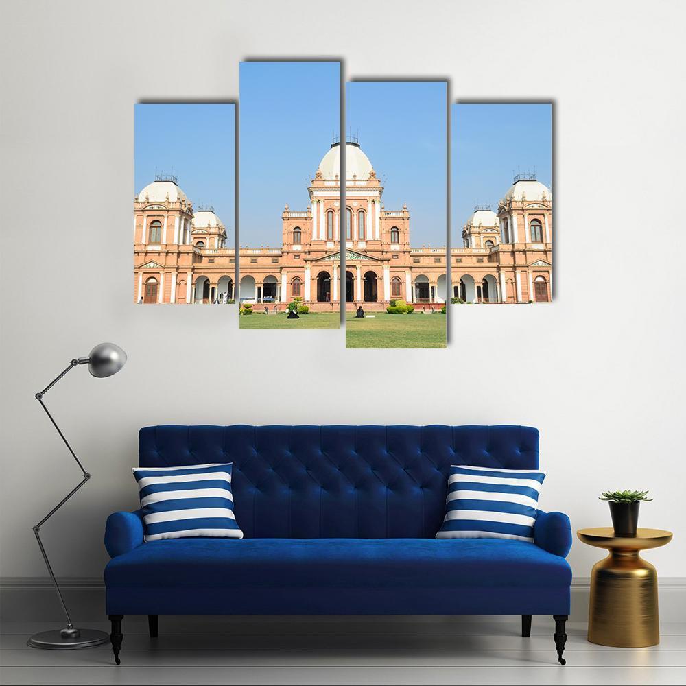 Noor Mahal Bahawalpur Canvas Wall Art-4 Pop-Gallery Wrap-50" x 32"-Tiaracle