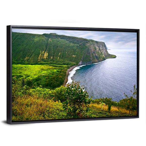 Ocean On Big Island Canvas Wall Art-3 Horizontal-Gallery Wrap-25" x 16"-Tiaracle