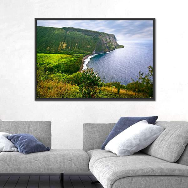 Ocean On Big Island Canvas Wall Art-3 Horizontal-Gallery Wrap-25" x 16"-Tiaracle