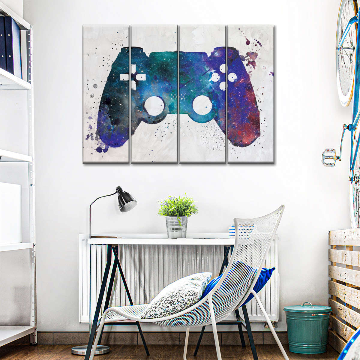 Galaxy Game Controller Wandkunst