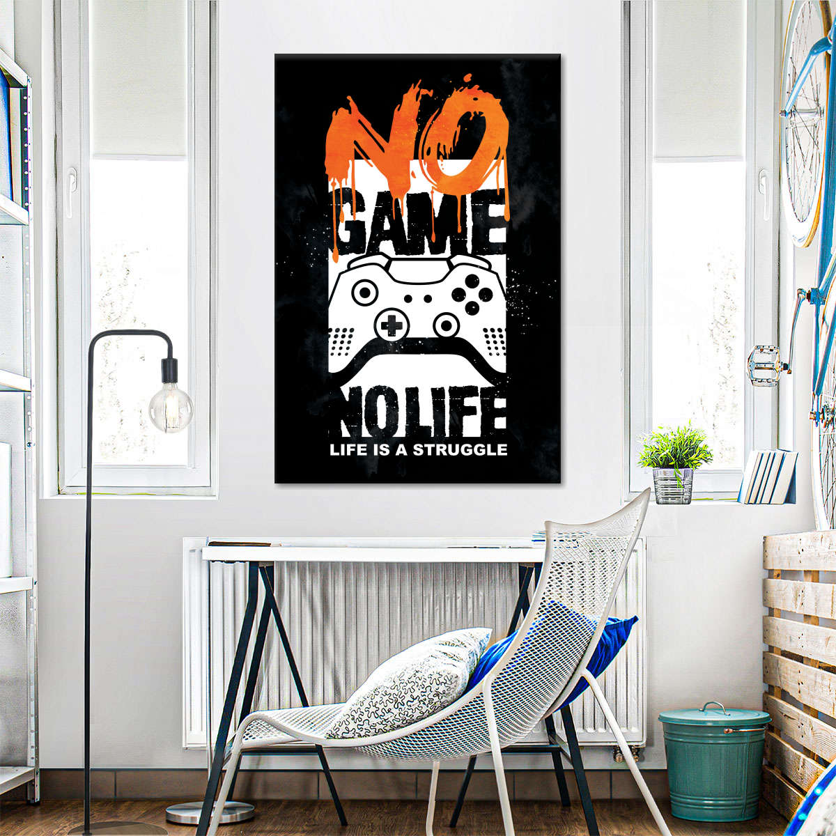 Kein Spiel kein Leben Wandkunst