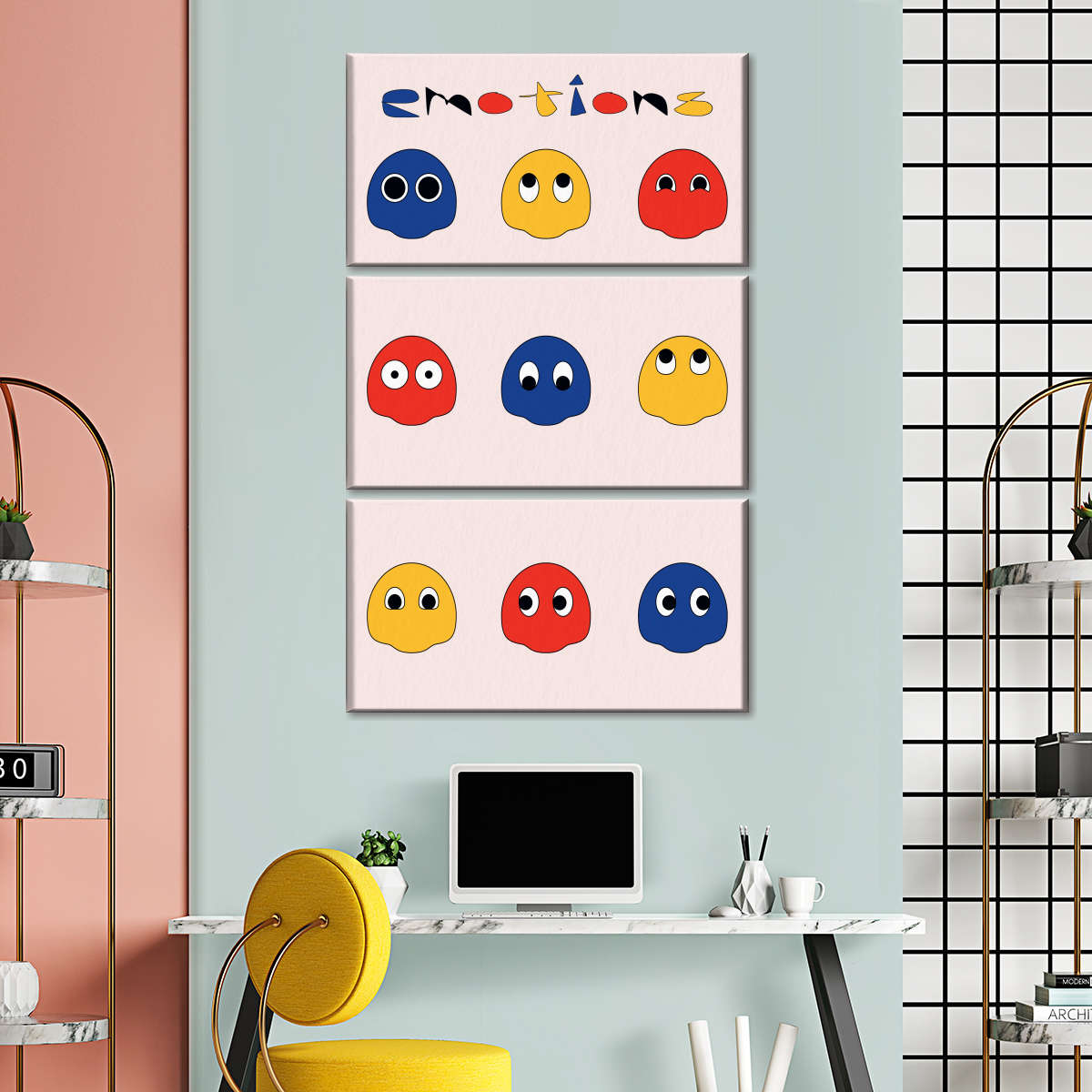 پیک مین بھوت وال آرٹ