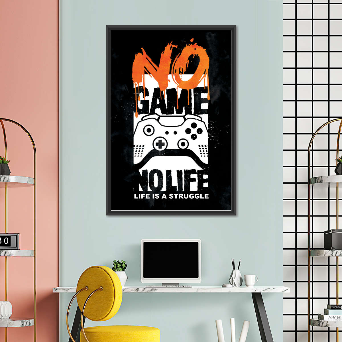 Kein Spiel kein Leben Wandkunst