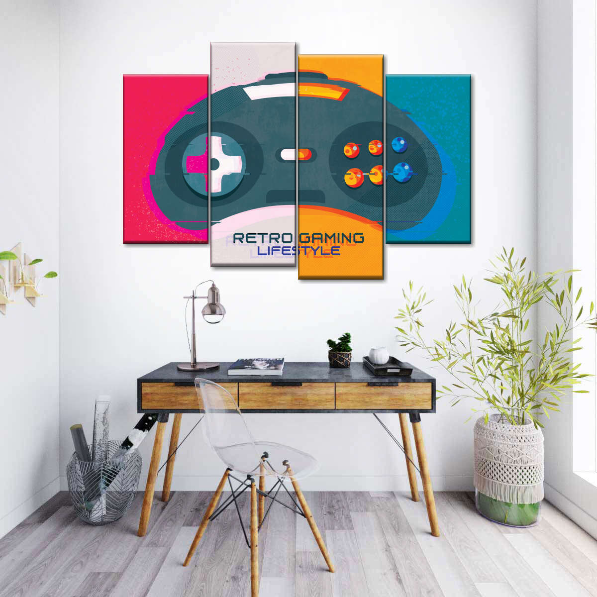 Retro Gaming Lifestyle Wandkunst