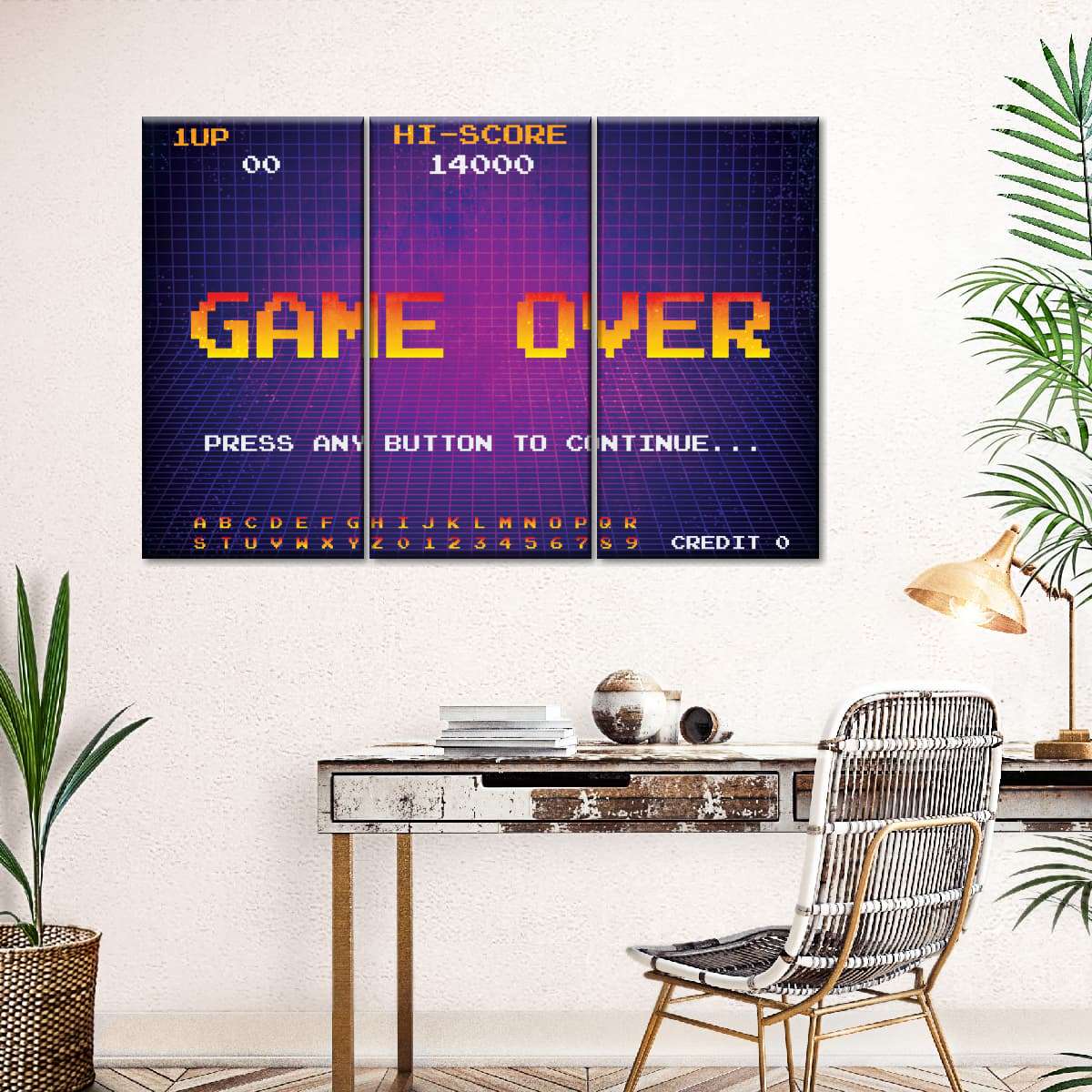 Spiel über Bildschirmwandkunst