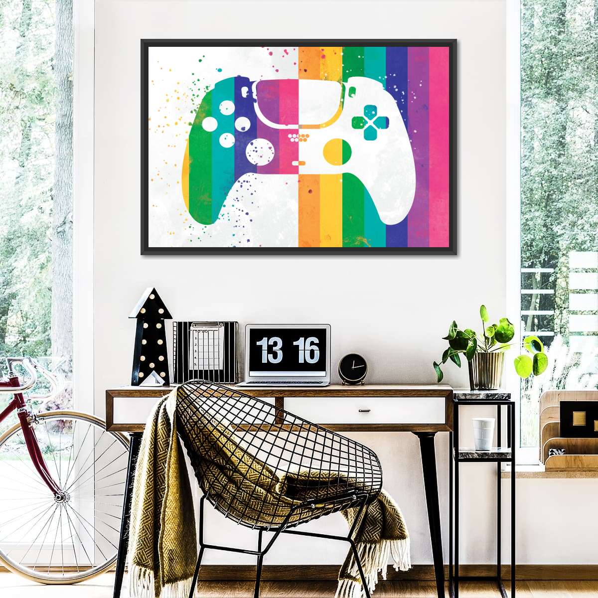 رینبو اسپلٹر کنٹرولر وال آرٹ