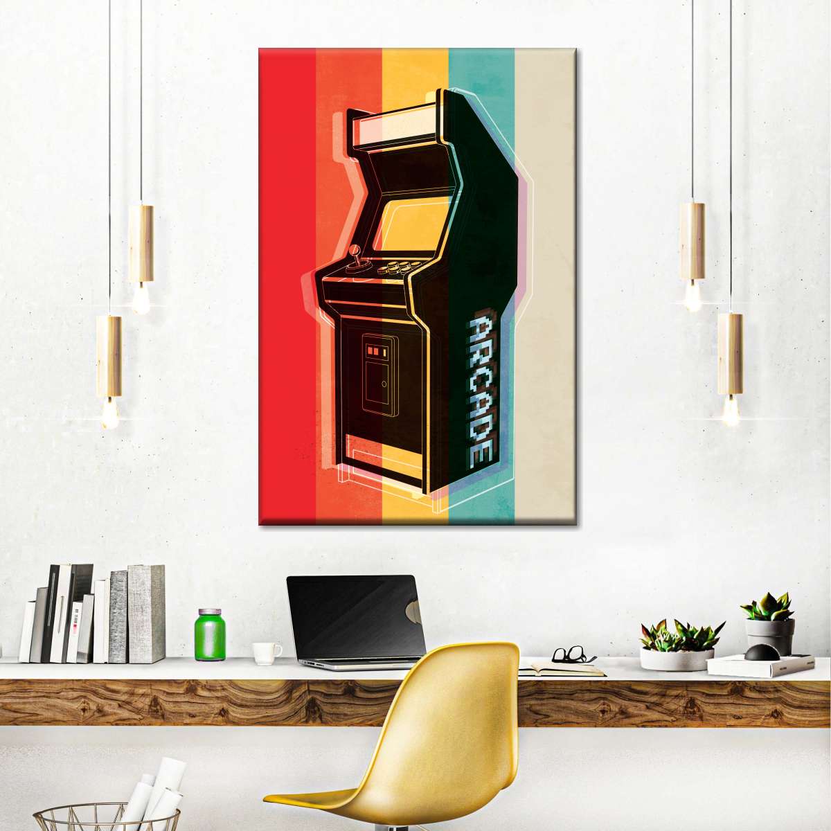 ریٹرو آرکیڈ وال آرٹ