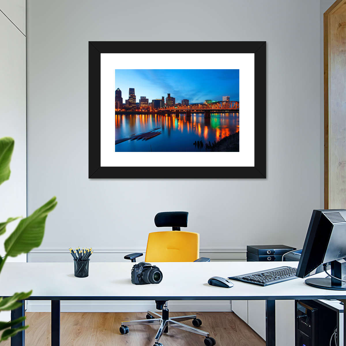 Portland Dusk Lights Wall Art