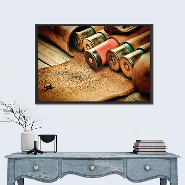 Old Bandoleer Canvas Wall Art-1 Piece-Floating Frame-24" x 16"-Tiaracle