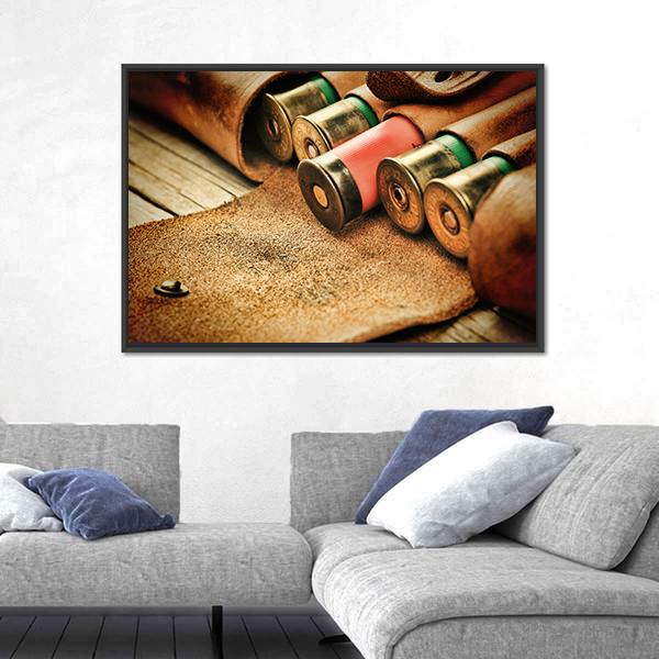 Old Bandoleer Canvas Wall Art-3 Horizontal-Gallery Wrap-25" x 16"-Tiaracle