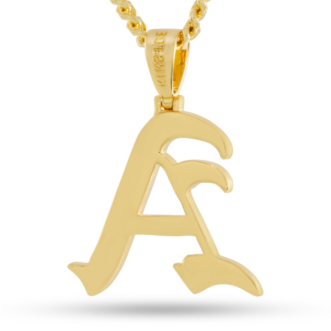 Old English Letter "A" Necklace