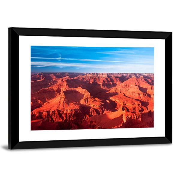 Orange Grand Canyon Canvas Wall Art-3 Horizontal-Gallery Wrap-25" x 16"-Tiaracle