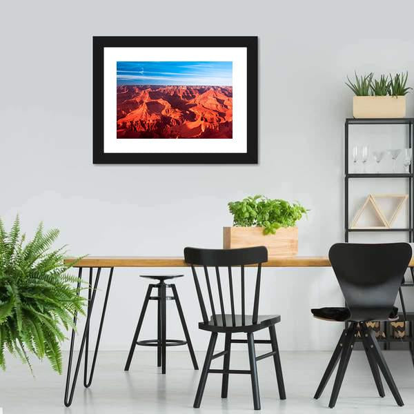 Orange Grand Canyon Canvas Wall Art-3 Horizontal-Gallery Wrap-25" x 16"-Tiaracle