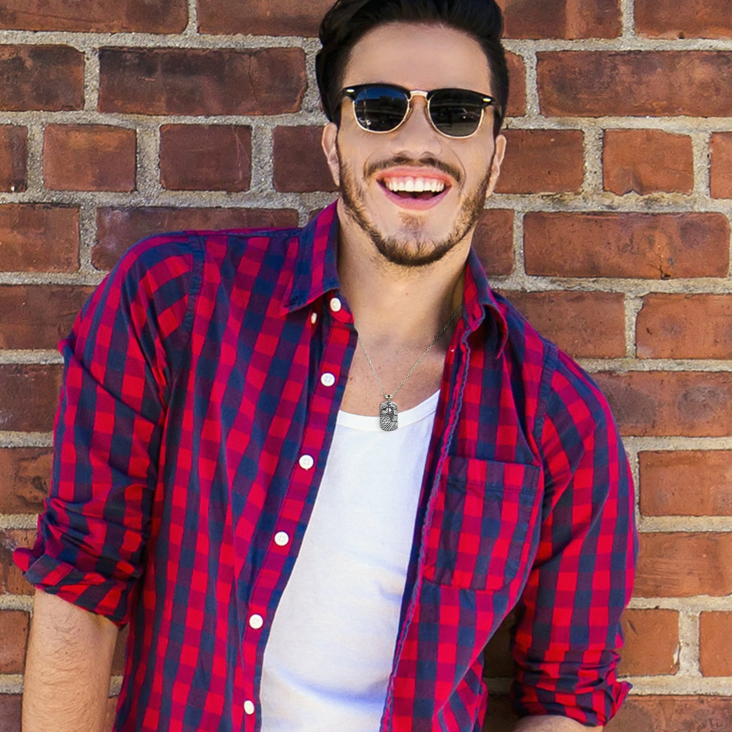 Halskette mit Eulenanhänger für Weisheit und Führung