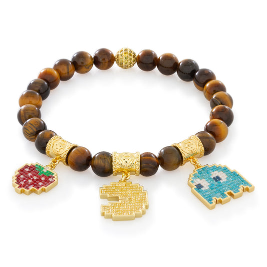 PAC-MAN x King Ice - 8mm Inky Beaded Bracelet