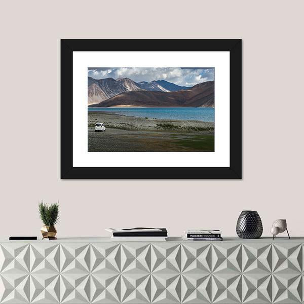 Pangong Lake India Canvas Wall Art-3 Horizontal-Gallery Wrap-25" x 16"-Tiaracle