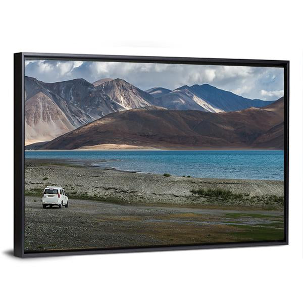 Pangong Lake India Canvas Wall Art-3 Horizontal-Gallery Wrap-25" x 16"-Tiaracle