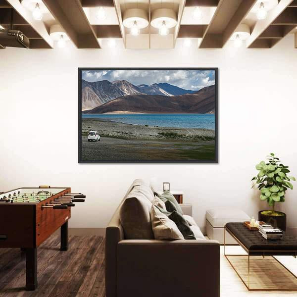 Pangong Lake India Canvas Wall Art-3 Horizontal-Gallery Wrap-25" x 16"-Tiaracle