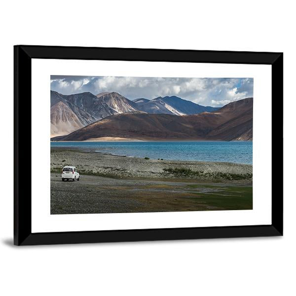 Pangong Lake India Canvas Wall Art-3 Horizontal-Gallery Wrap-25" x 16"-Tiaracle